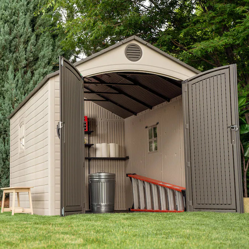 8-Ft X 12-Ft Lifetime Storage Shed Gable Resin Storage Shed (Floor Included)