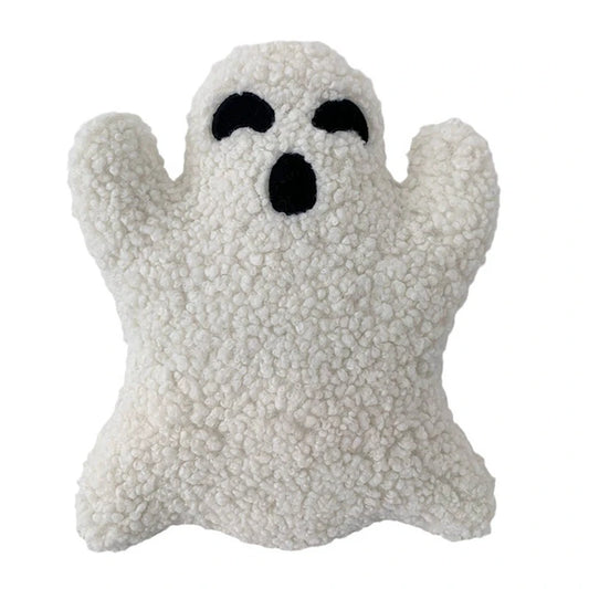 Halloween Ghost Pillow Plush Toy Ghost Throw Pillow Home Sofa Halloween Decorative Spooky Pillow Cute Ghost Shaped Ornament