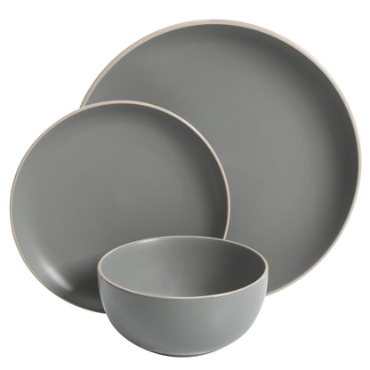 Zuri Matte Yellow 12-Piece Dinnerware Set