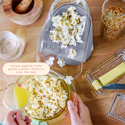 16 Cup Hot Air Electric Popcorn Maker, Black Sesame by Drew Barrymore